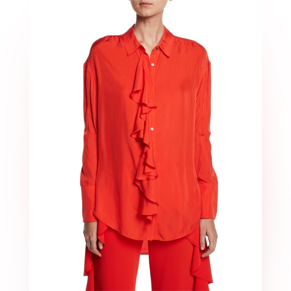 Beautiful cinqu a sept blouse OVERSIZED xxs
